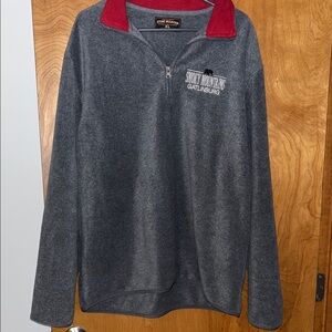 Last chance! Smoky Mountains Gatlinburg Gray and Red Men's fleece pullover